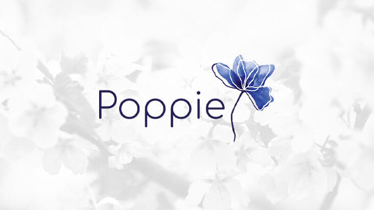 Photo du logo Poppie sur fond blanc