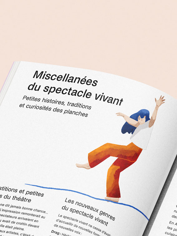 vue-de-haut-d'un-livre-avec-une-illustration-d'une-dame