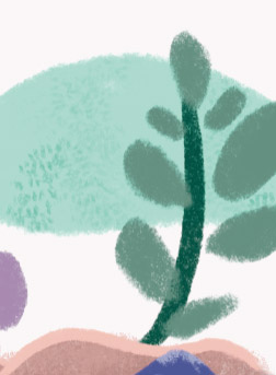 Mockup post@2x_5 Zoom sur une illustration texturée